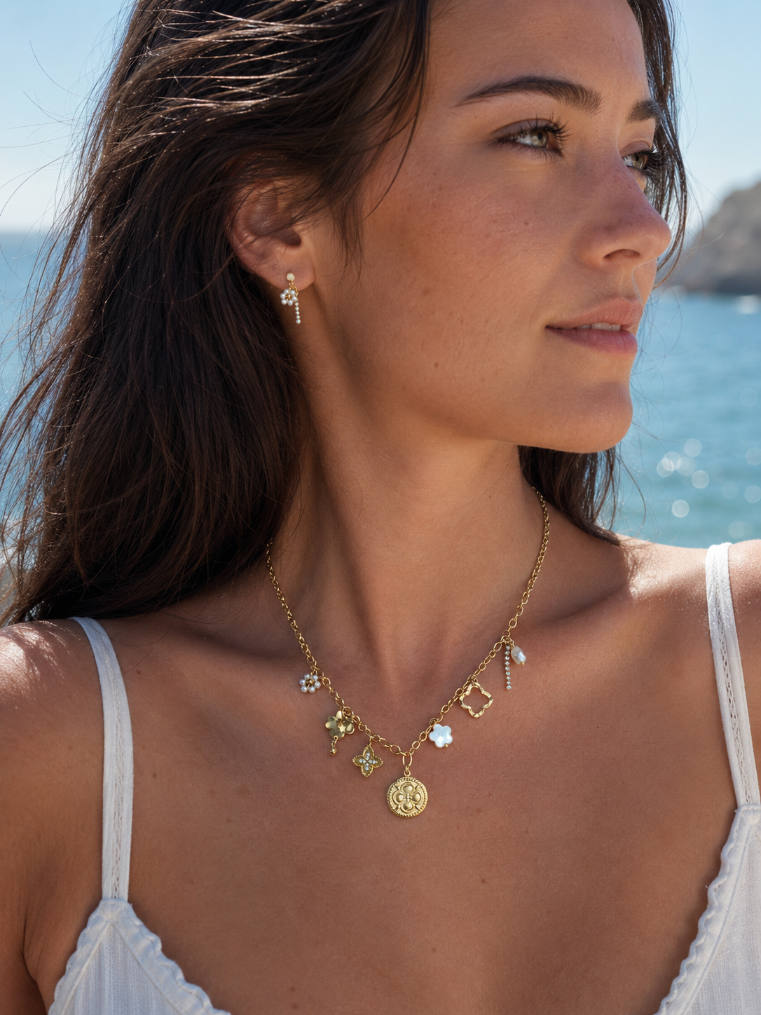 Collier éclat floral