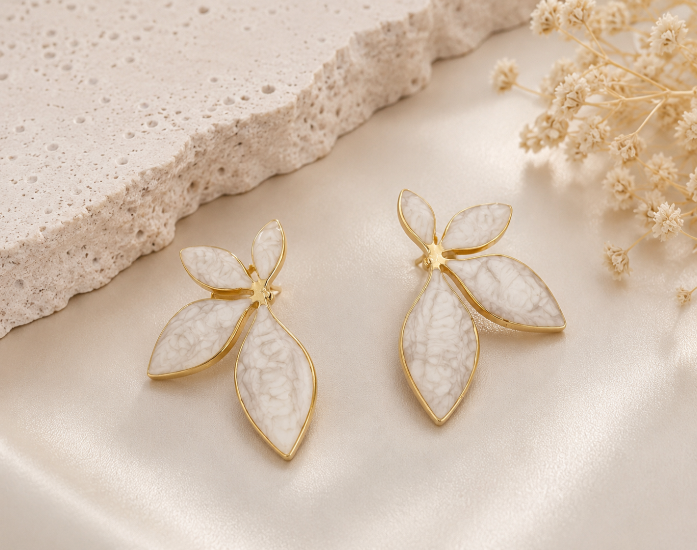 Boucles d'oreilles floral