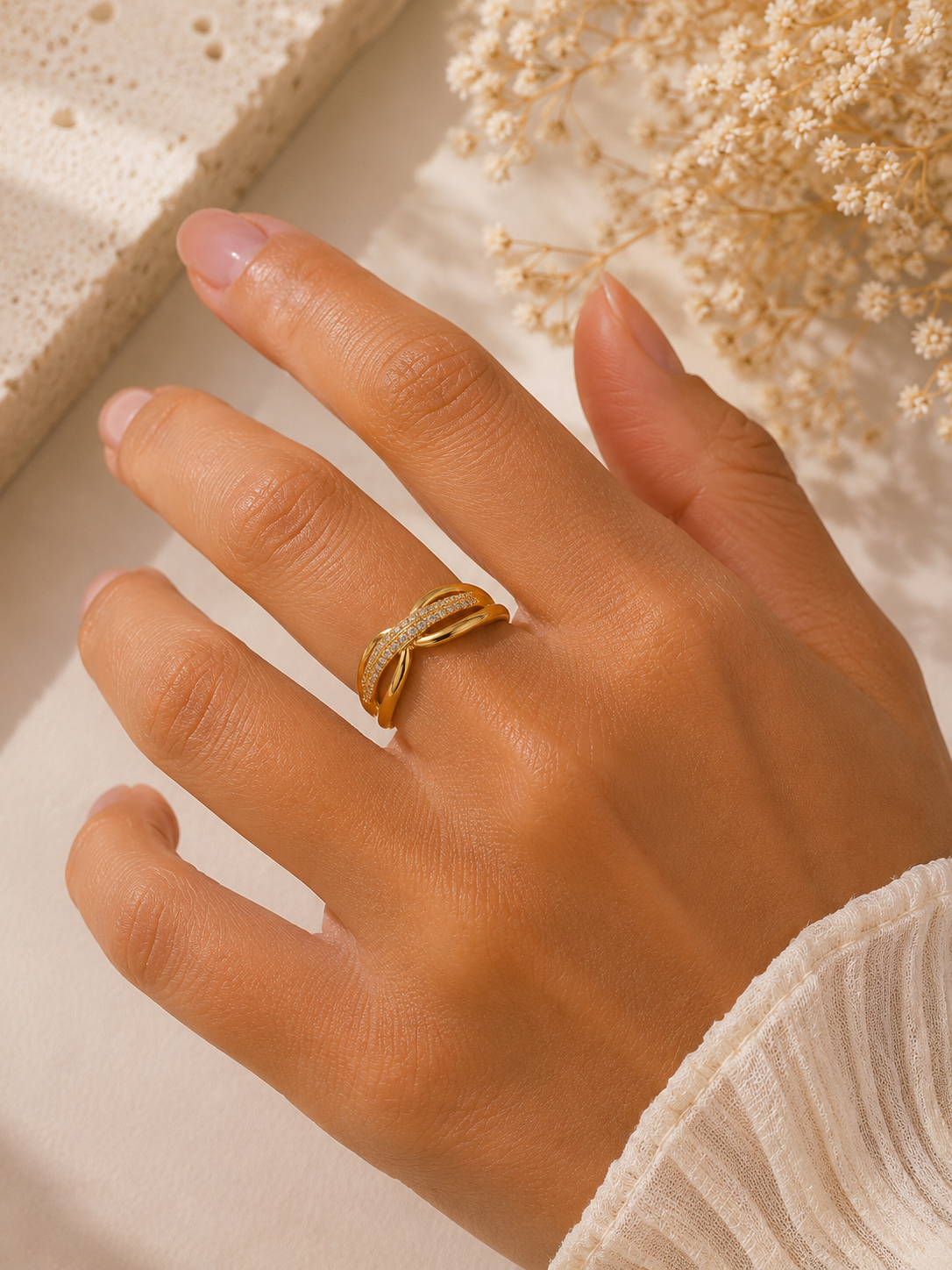 Bague Éclat Ondulé