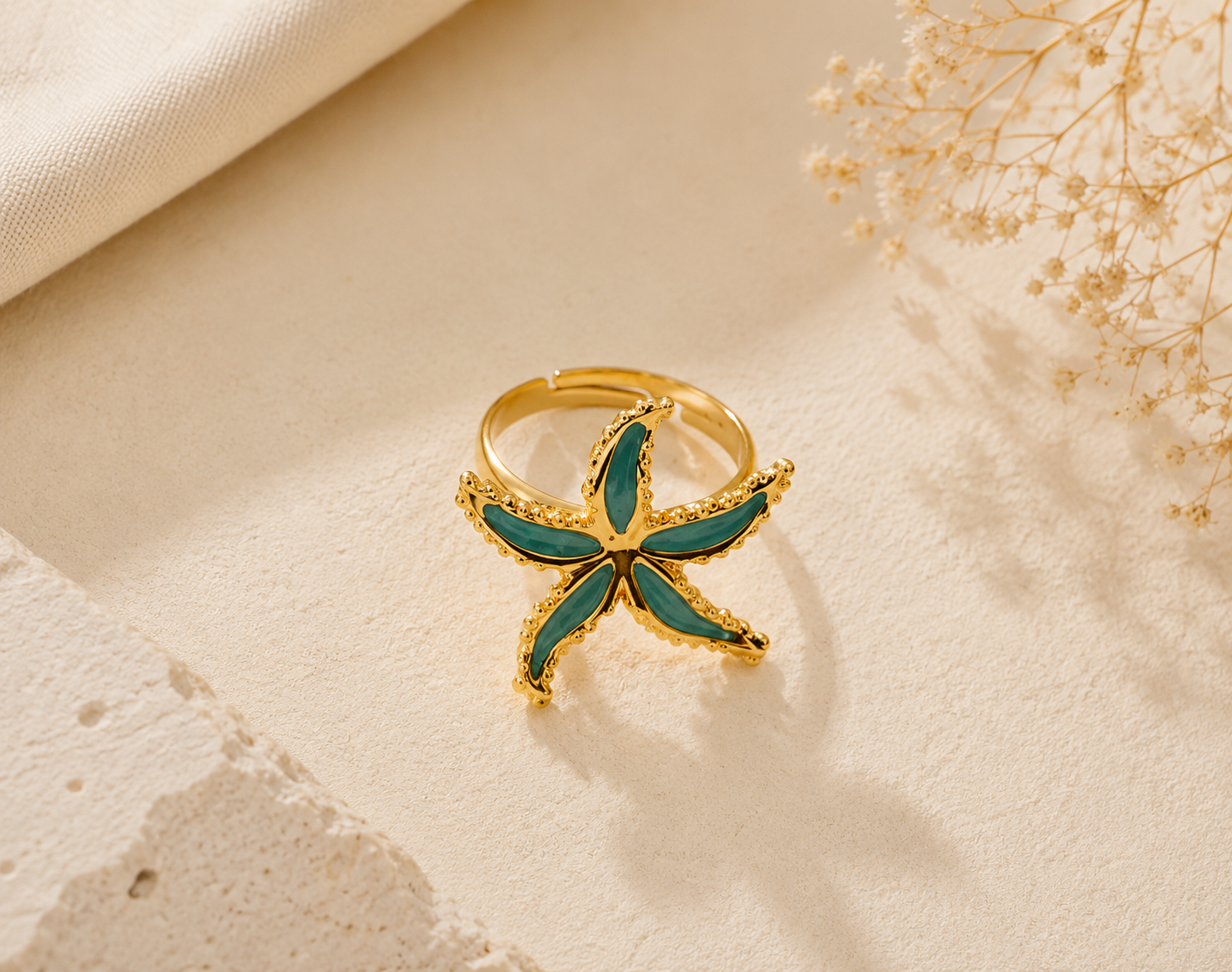 Bague étoile de mer
