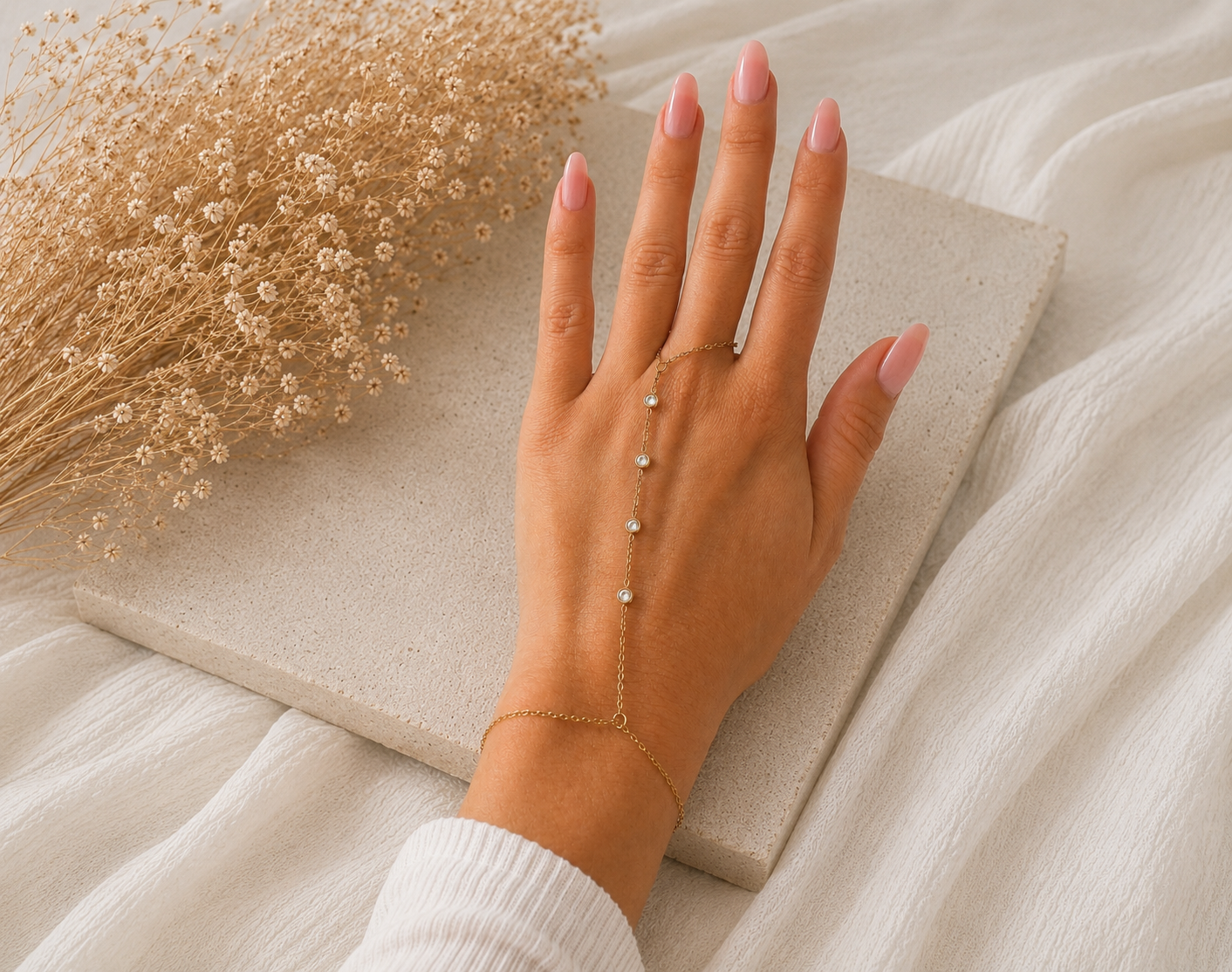 Chaine de main à strass