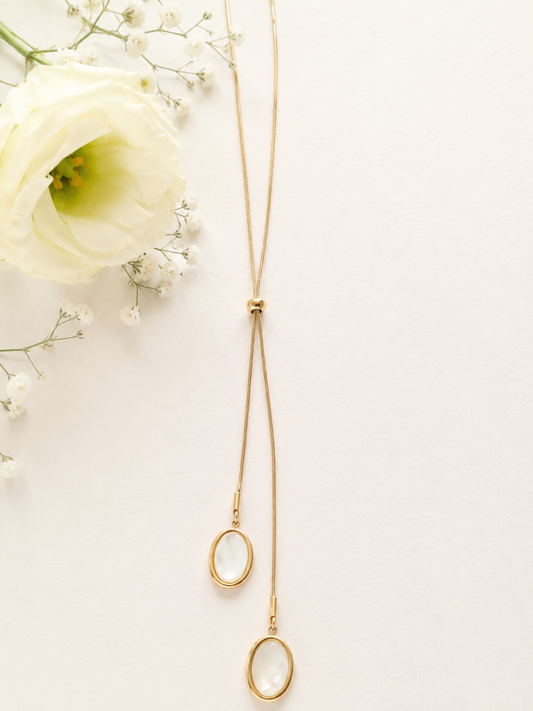 collier long Pierres
