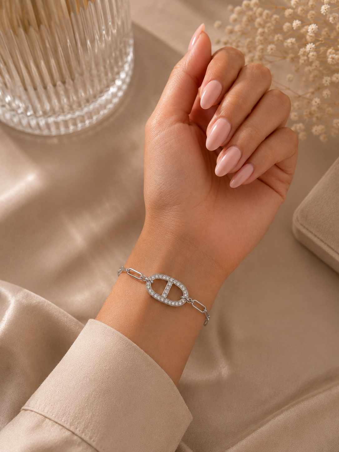 Bracelet élégance à strass