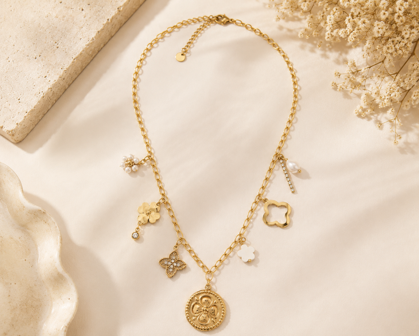 Collier éclat floral